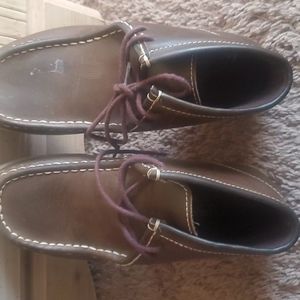 Boys Brown Wallabie Shoe